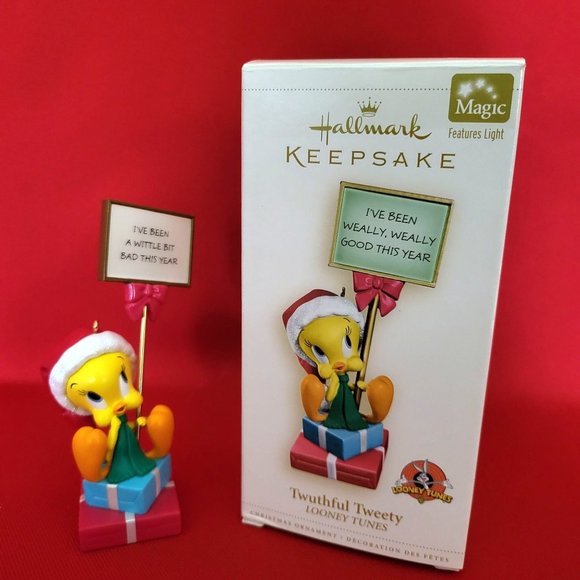 Hallmark Keepsake I've Been Weally, Weally Good This Year Twuthful Tweety Looney - Picture 1 of 12
